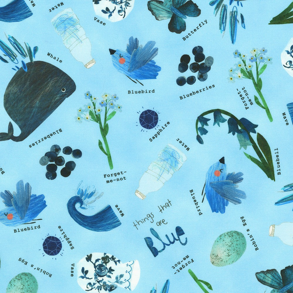 Things That are Colors fabric