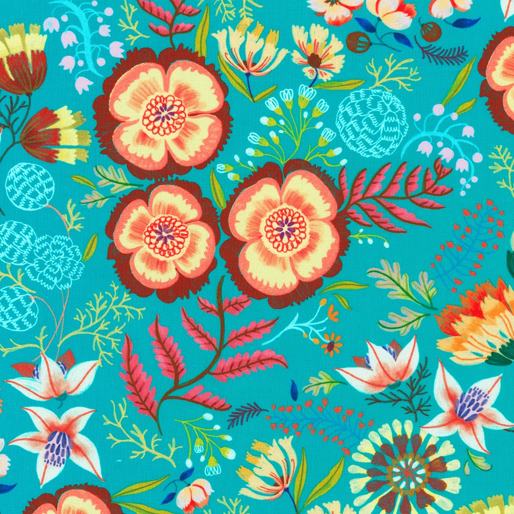 Faraway Florals fabric