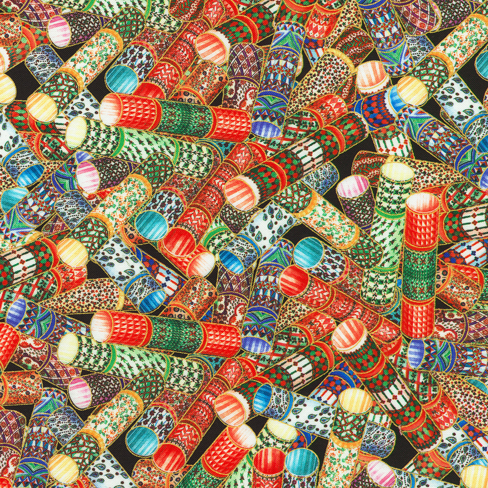 Parvaneh's Jeweled Christmas fabric