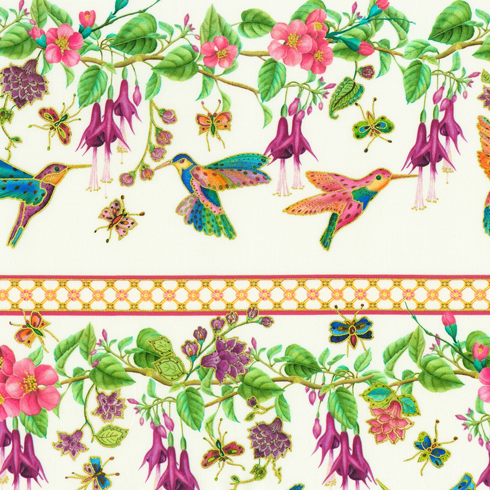 Parvaneh's Hummingbirds fabric