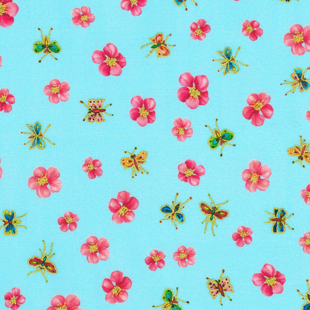 Parvaneh's Hummingbirds fabric