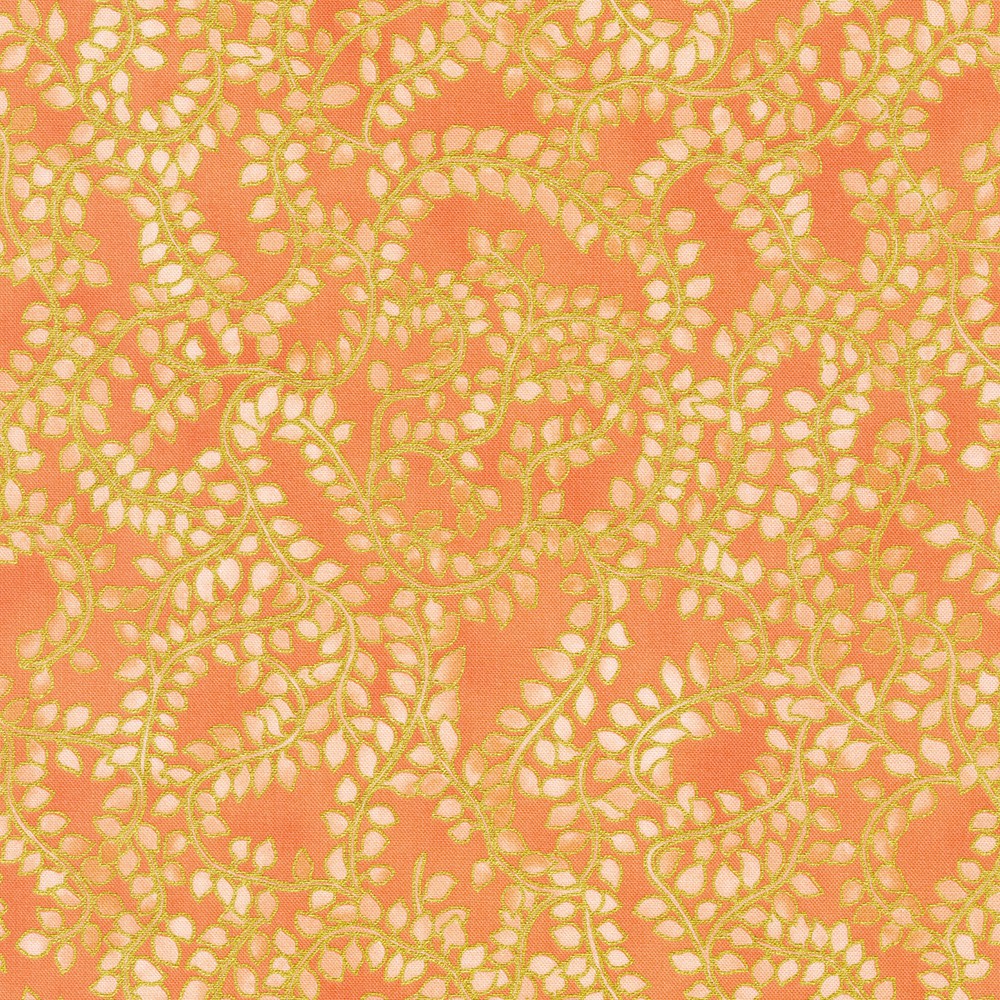 Jeweled Leaves fabric