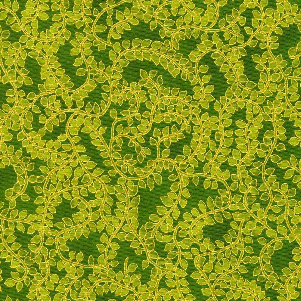 Jeweled Leaves fabric