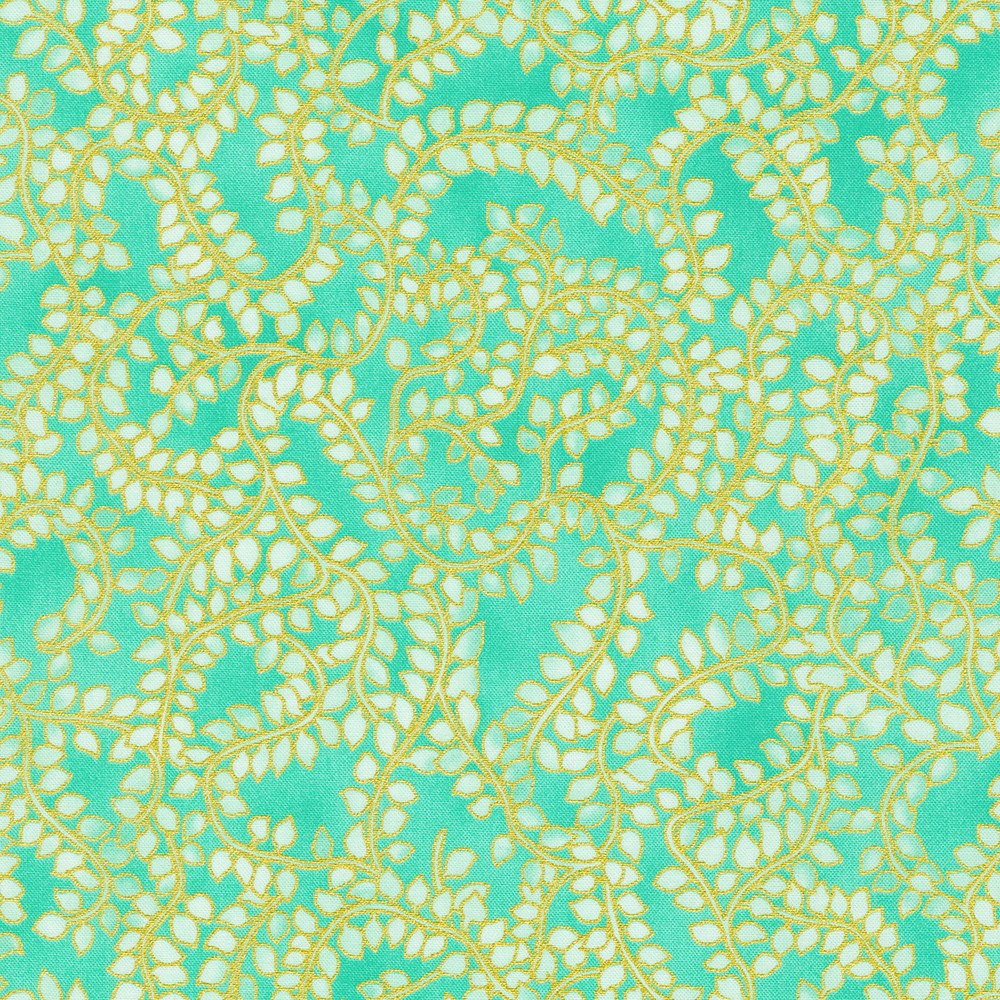 Jeweled Leaves fabric