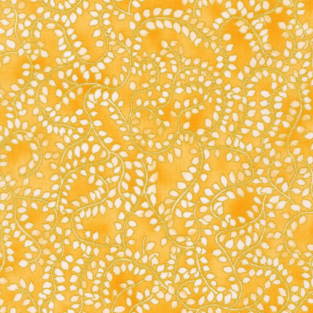 Jeweled Leaves fabric