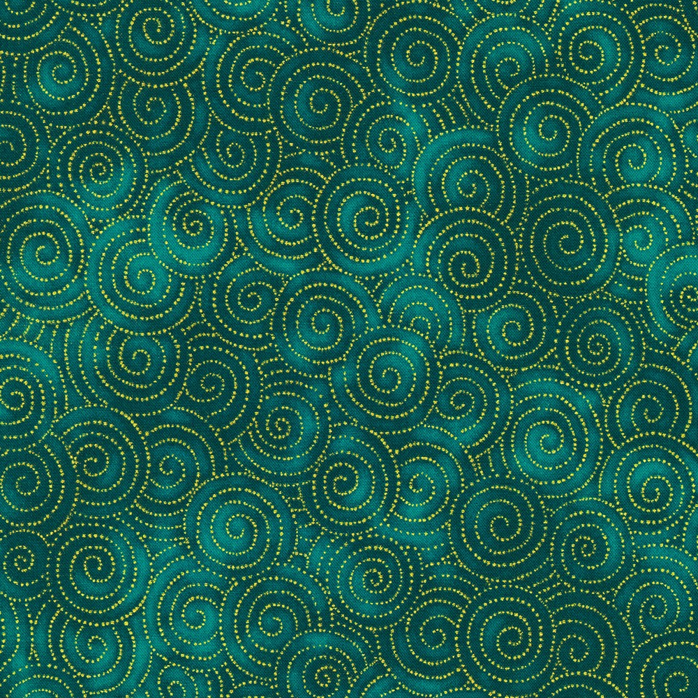 Jeweled Leaves fabric