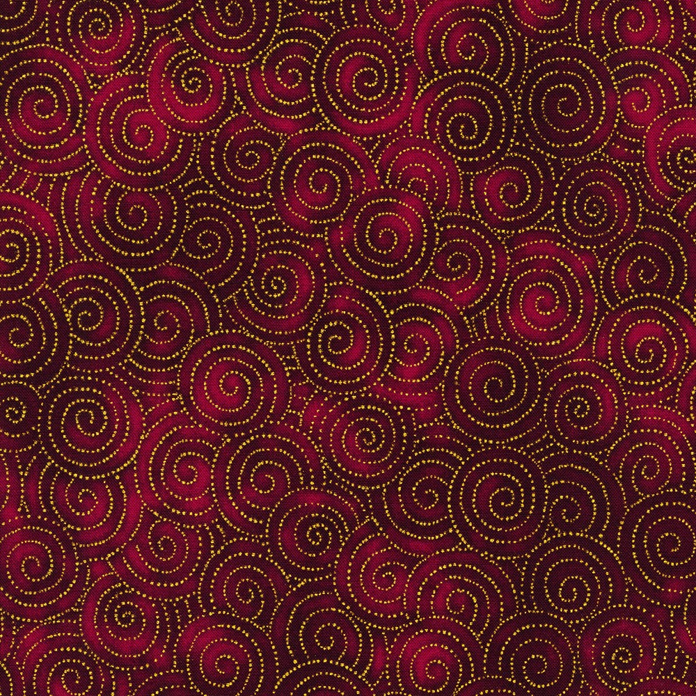 Jeweled Leaves fabric