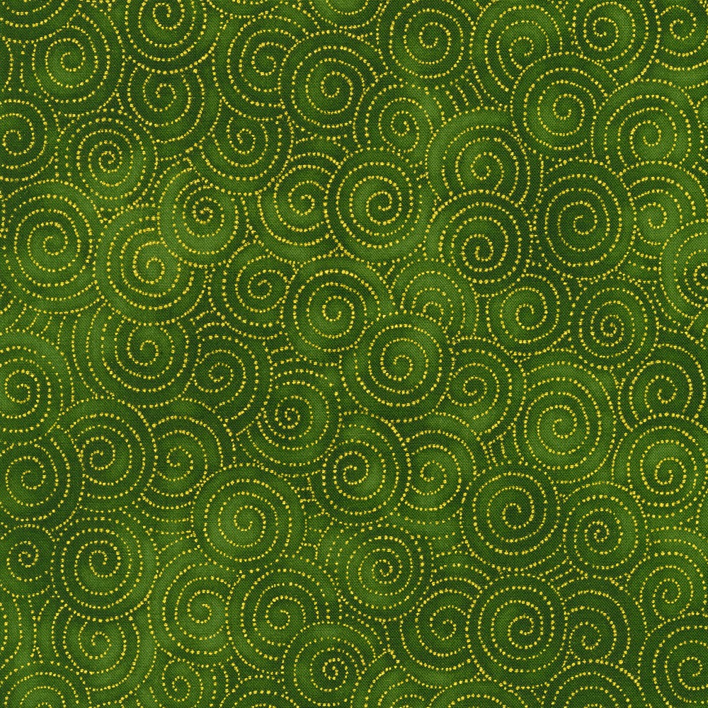 Jeweled Leaves fabric