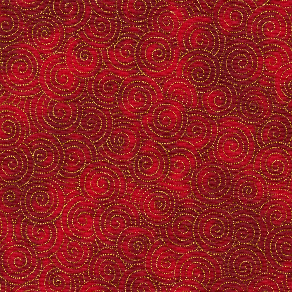 Jeweled Leaves fabric