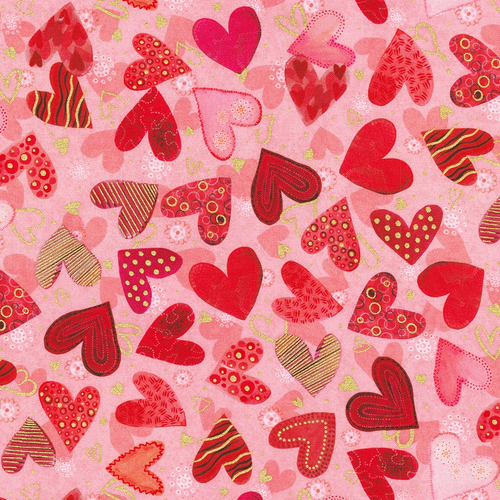 Hearts in Bloom fabric