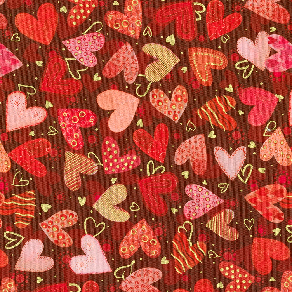 Hearts in Bloom fabric