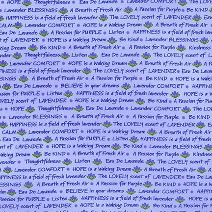 Flowerhouse: Lavender Blessings fabric