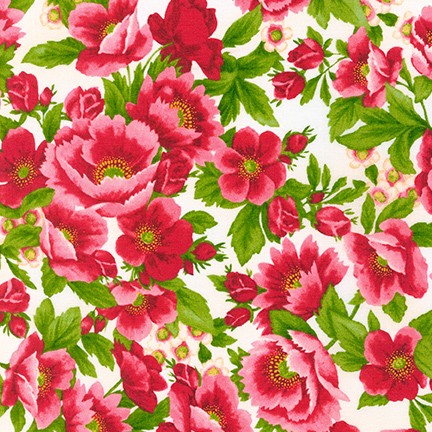 Flowerhouse: Scarlet's Garden fabric