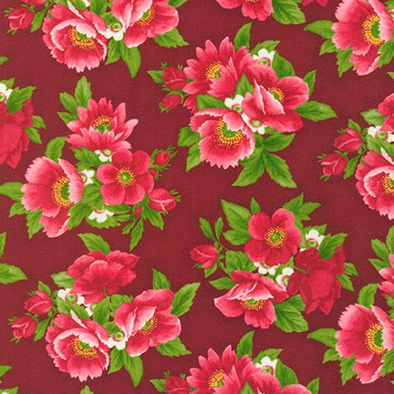 Flowerhouse: Scarlet's Garden fabric