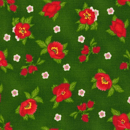 Flowerhouse: Scarlet's Garden fabric