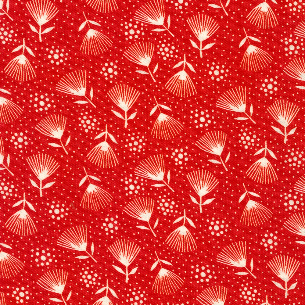 Flowerhouse: Daisy's Redwork fabric