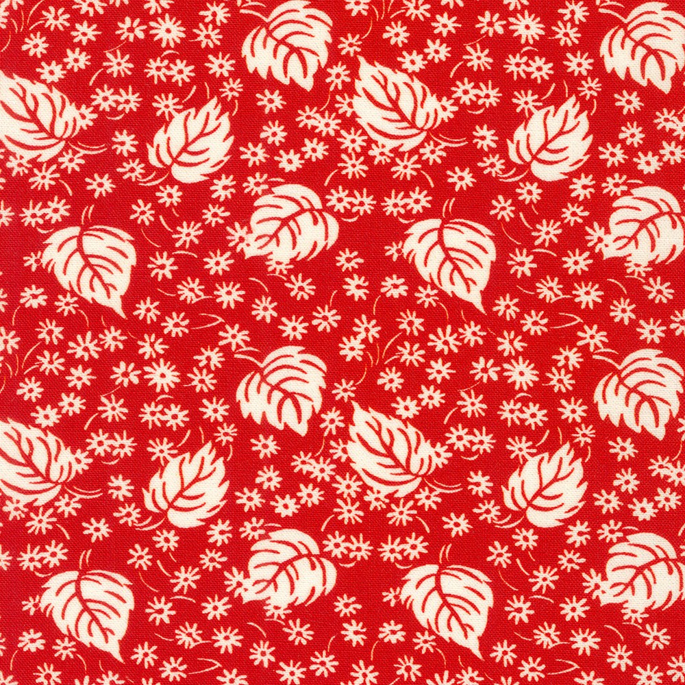Flowerhouse: Daisy's Redwork fabric
