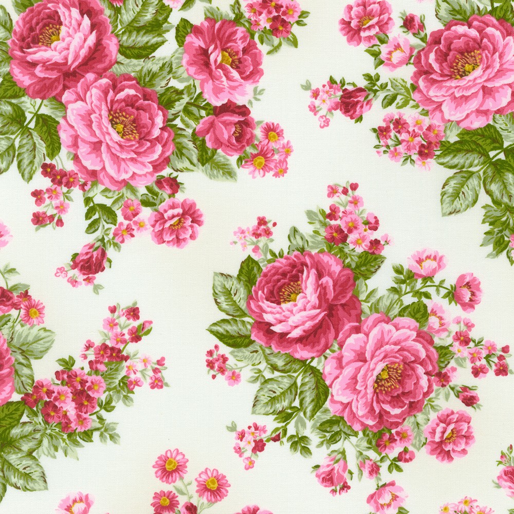 Flowerhouse: Bouquet of Roses fabric