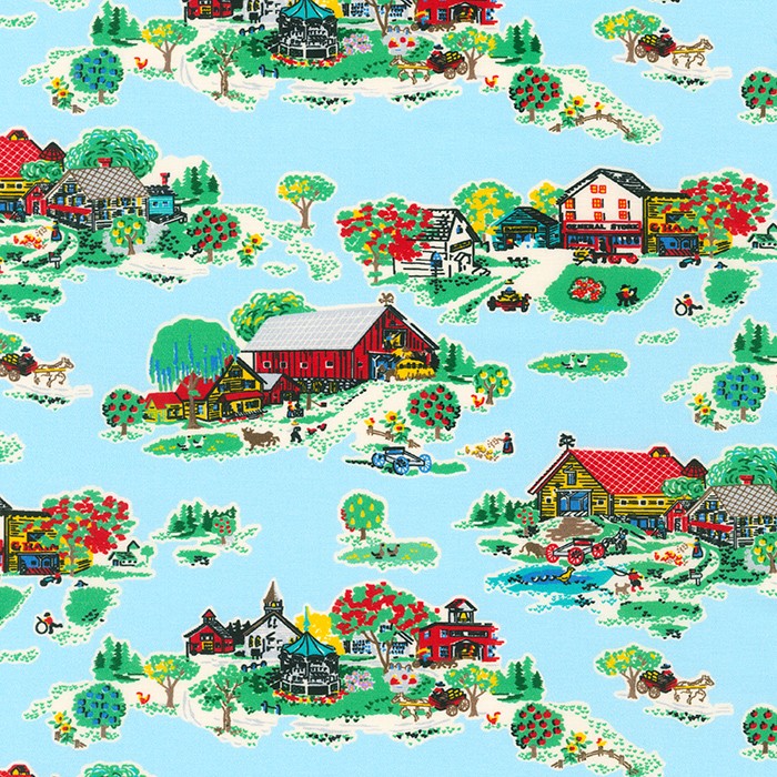 Flowerhouse: Sunnyside Farm fabric