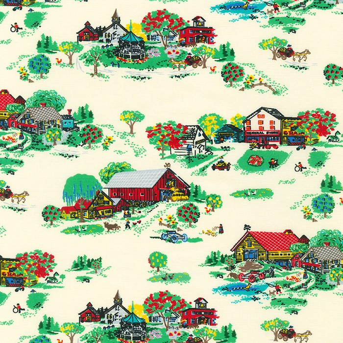 Flowerhouse: Sunnyside Farm fabric