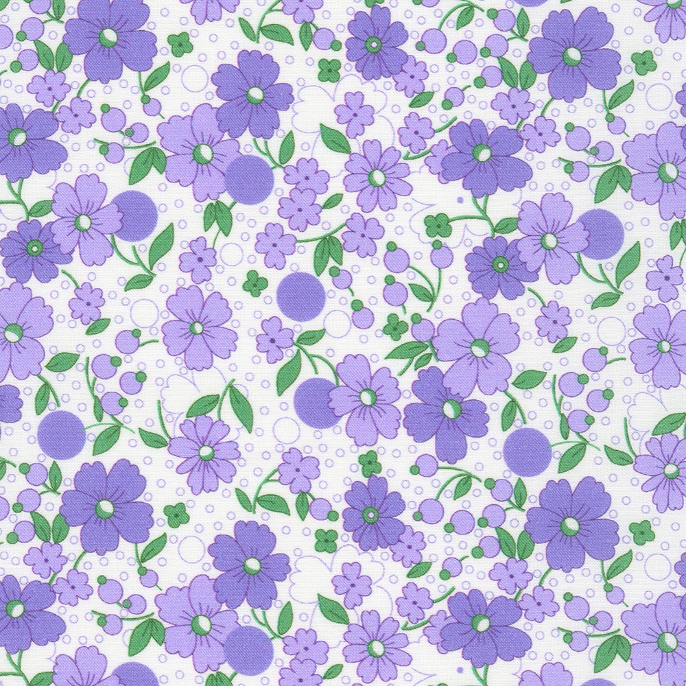 Robert Kaufman Fabrics FLHD2164723 LAVENDER from Flowerhouse All a