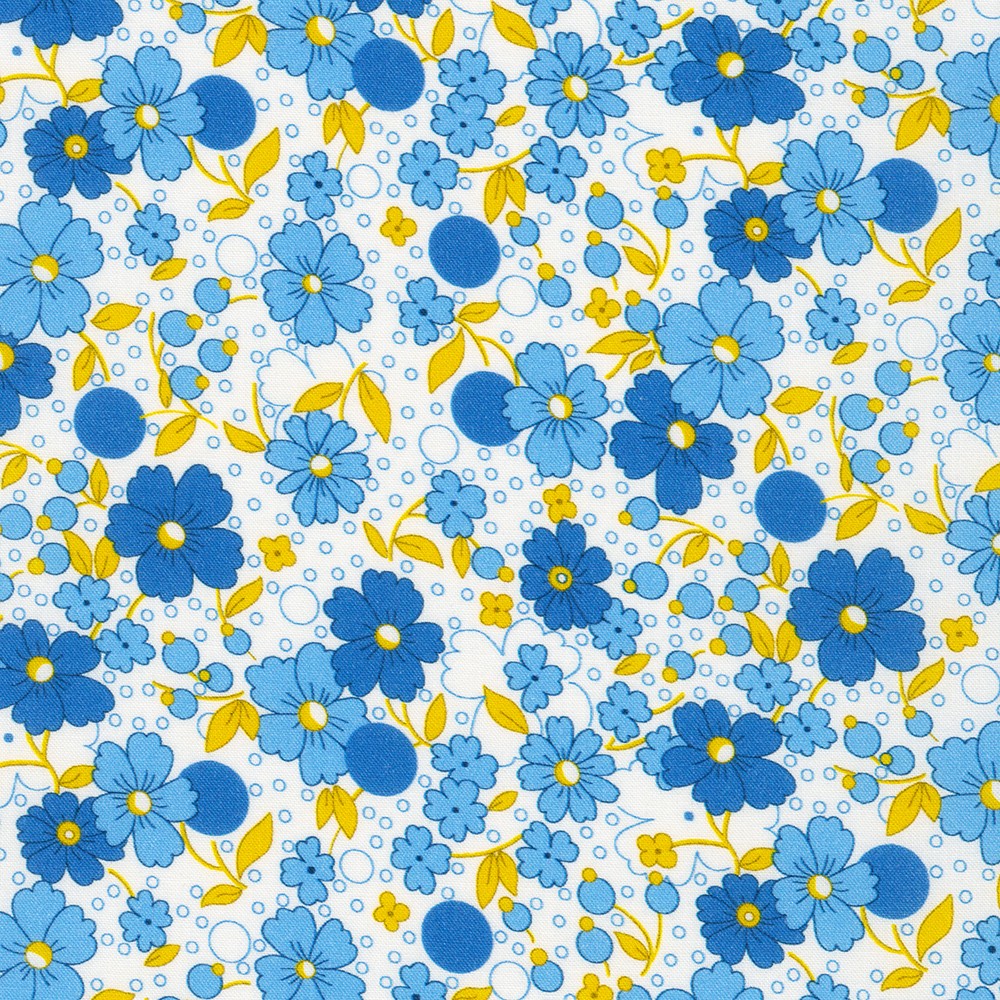 Robert Kaufman Fabrics FLHD216474 BLUE by Debbie Beaves from