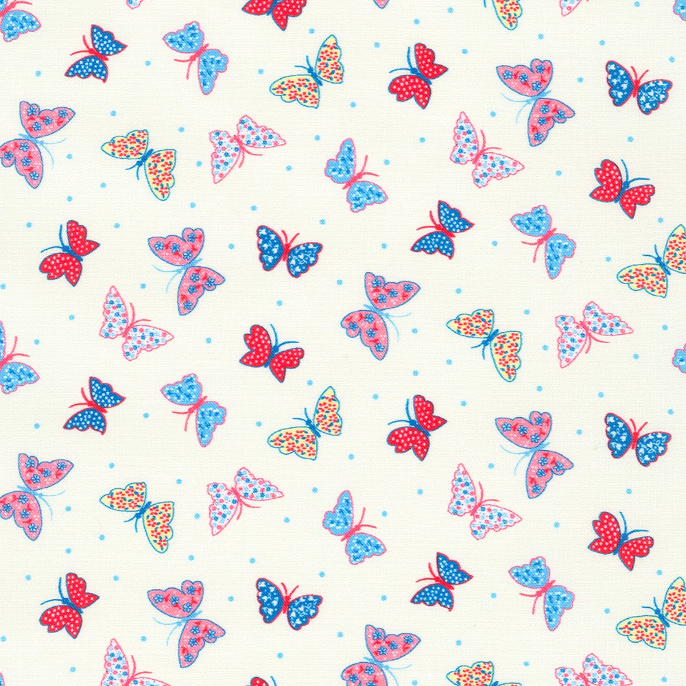 Flowerhouse: All a Flutter fabric