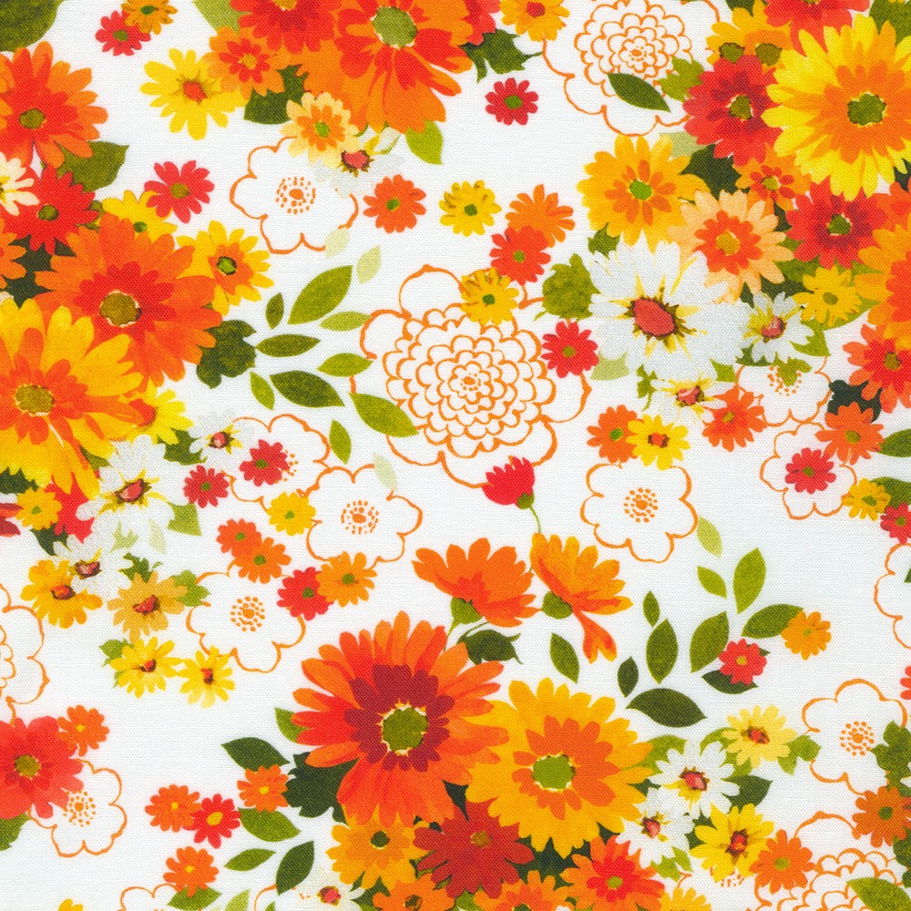 Flowerhouse: Cascading Flowers fabric
