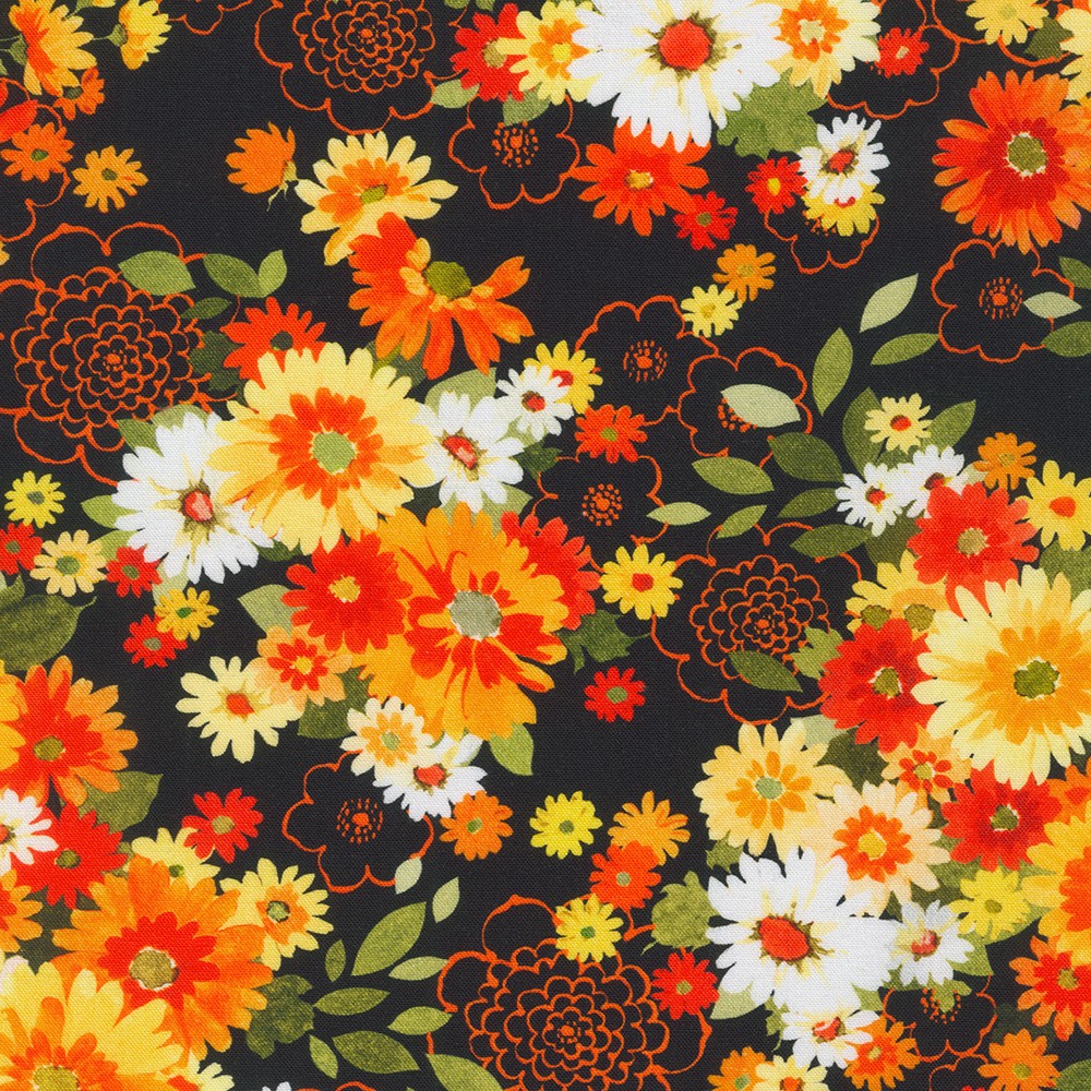 Flowerhouse: Cascading Flowers fabric