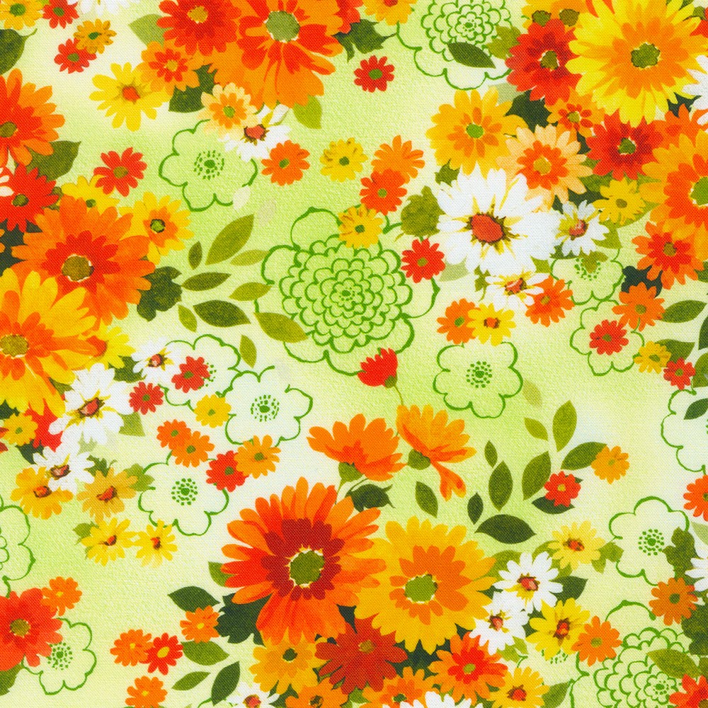 Flowerhouse: Cascading Flowers fabric
