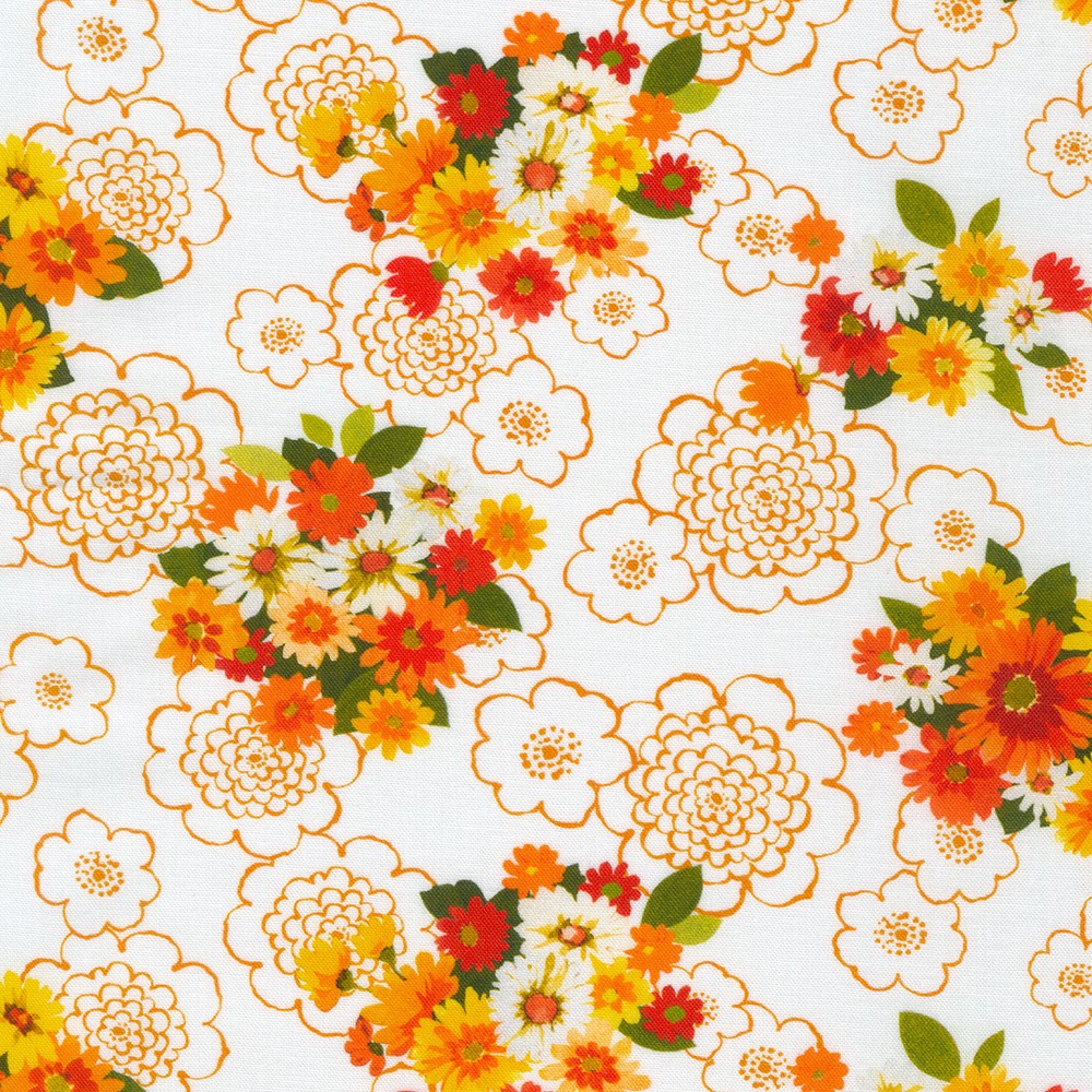 Flowerhouse: Cascading Flowers fabric