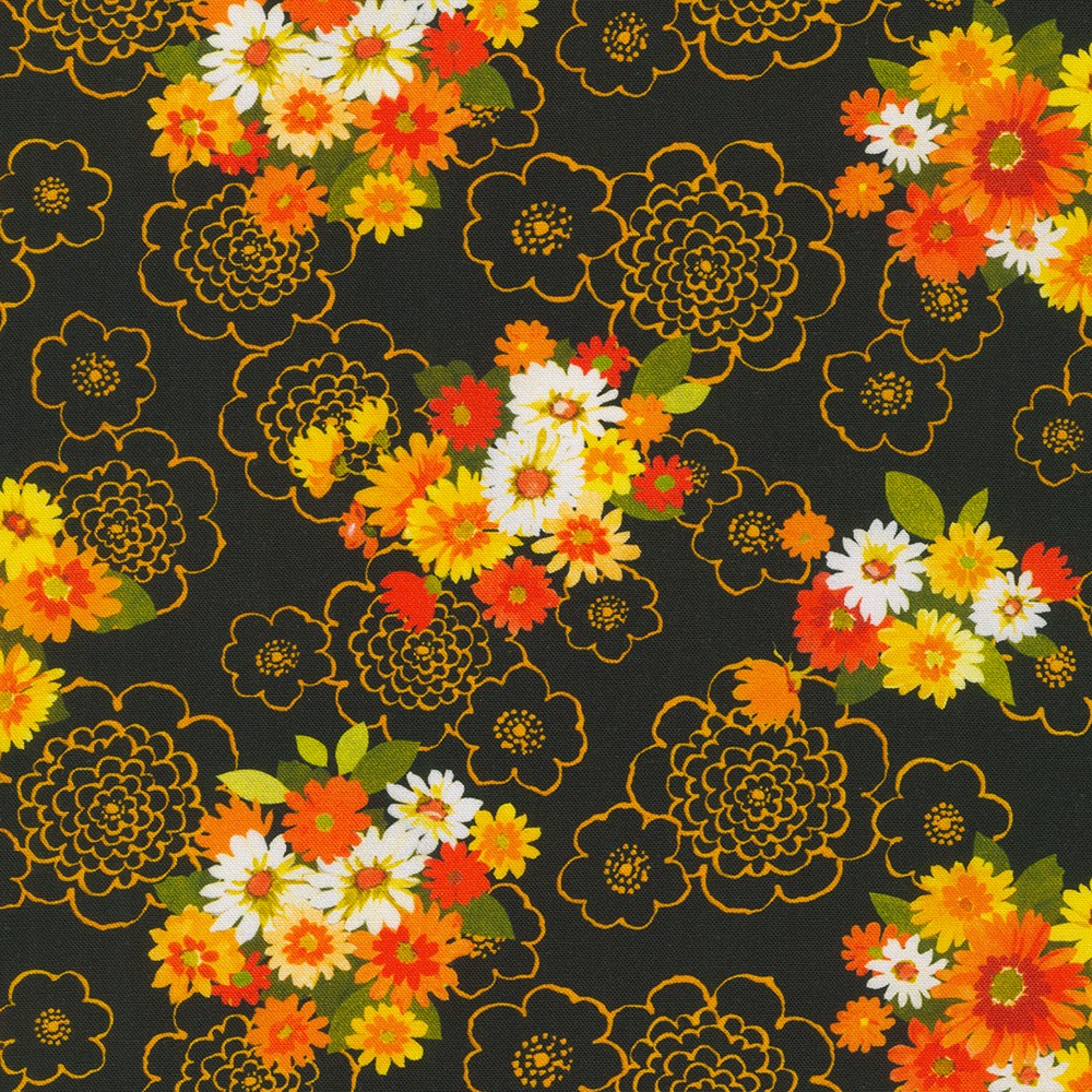 Flowerhouse: Cascading Flowers fabric