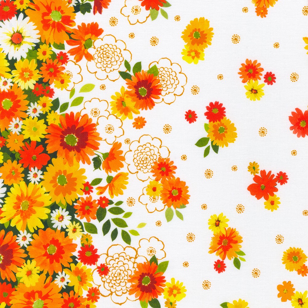 Flowerhouse: Cascading Flowers fabric