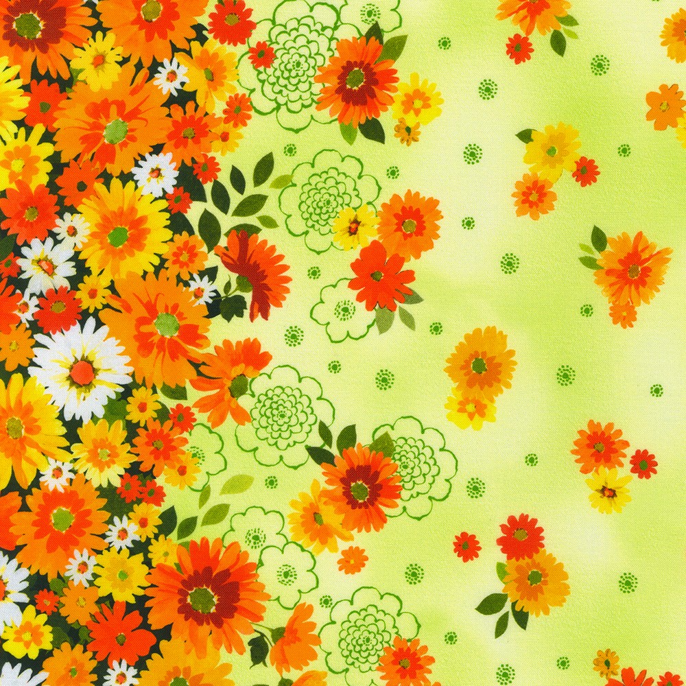 Flowerhouse: Cascading Flowers fabric