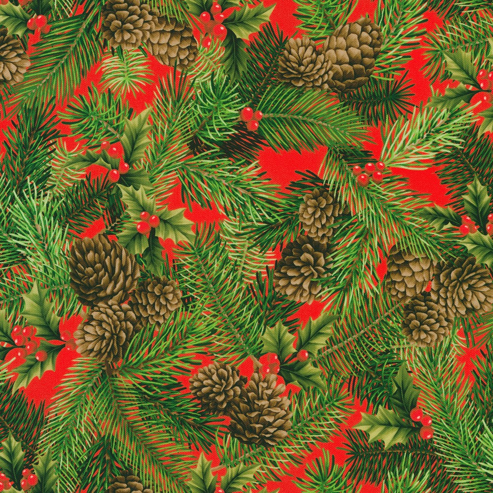 Flowerhouse: Vintage Christmas fabric