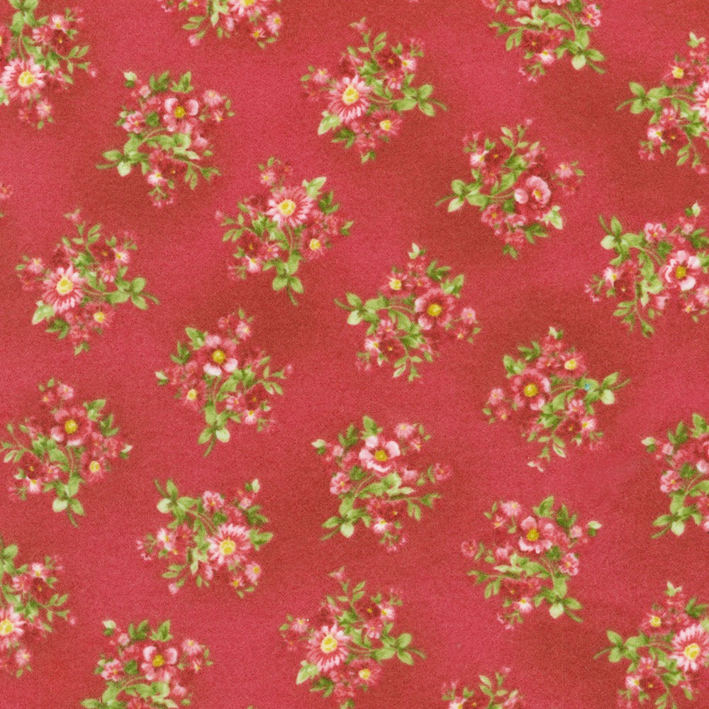 Bouquet of Roses Flannel fabric