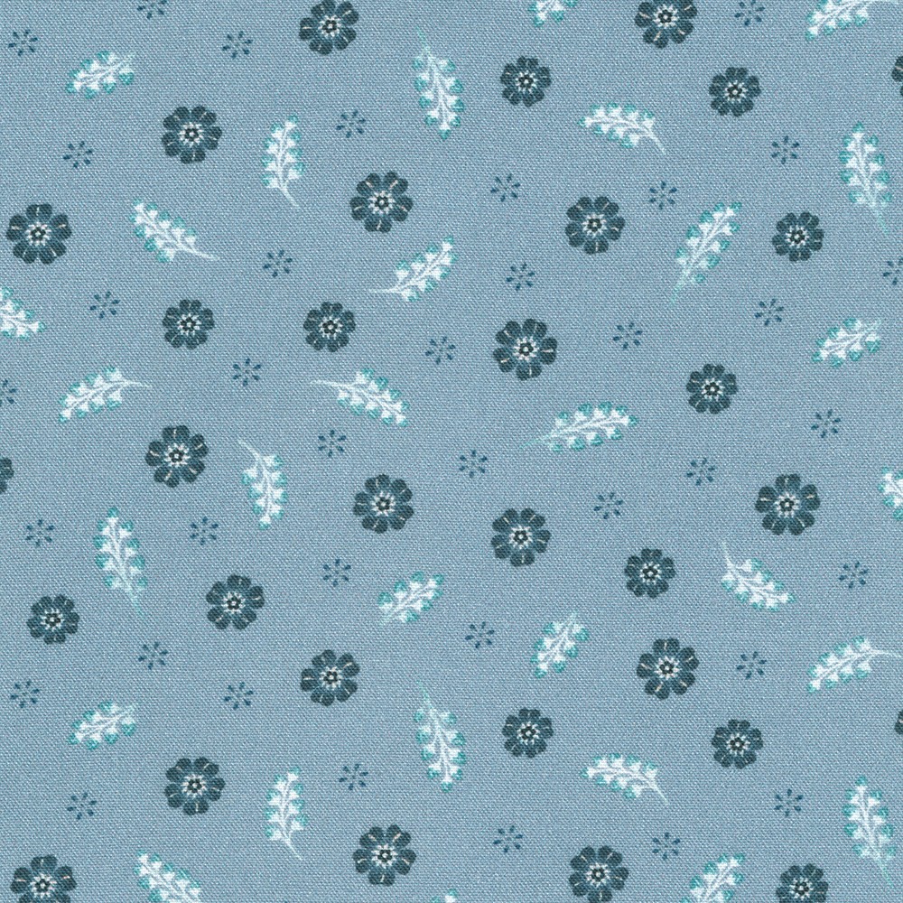 Feathers and Flora fabric