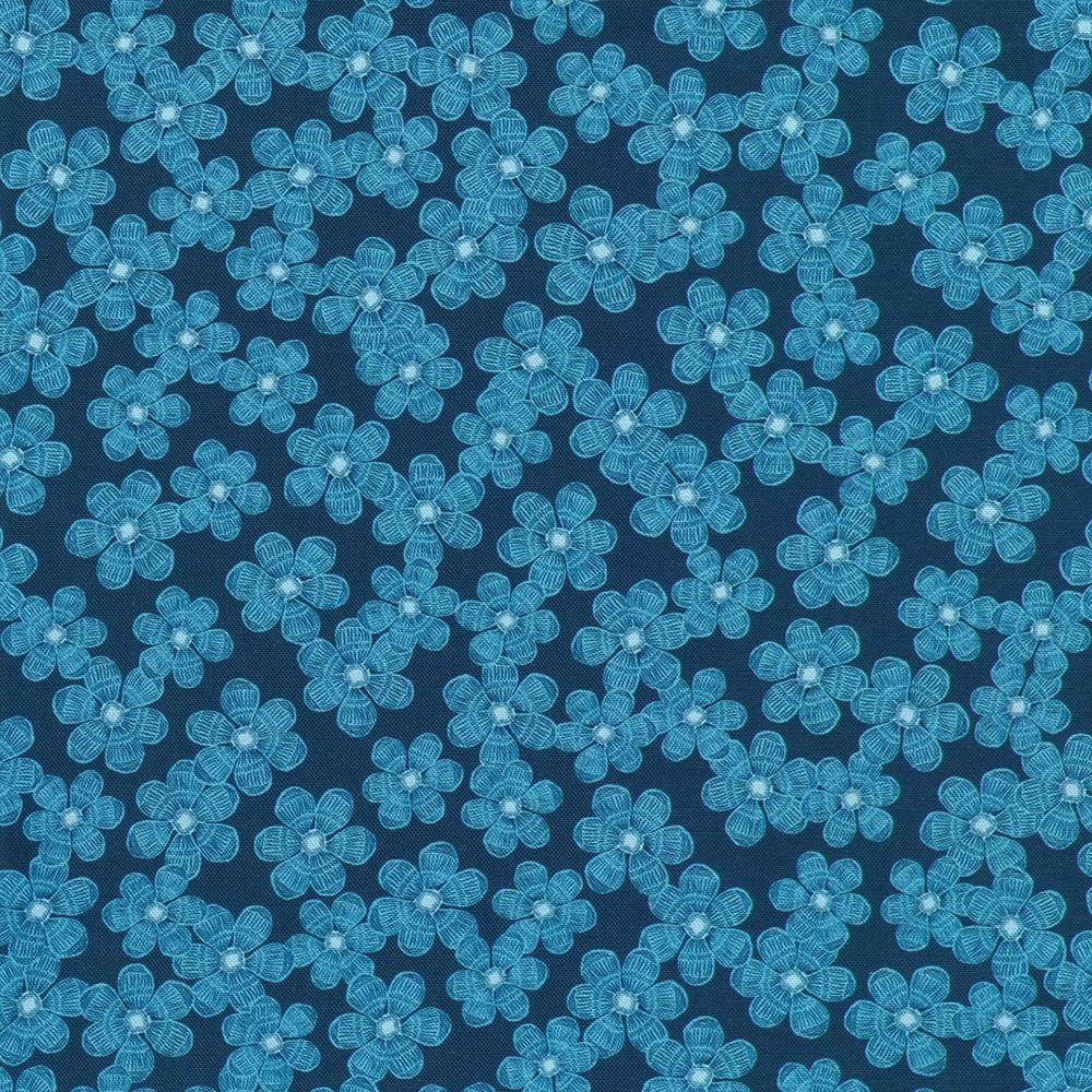 Drift Into Blue fabric