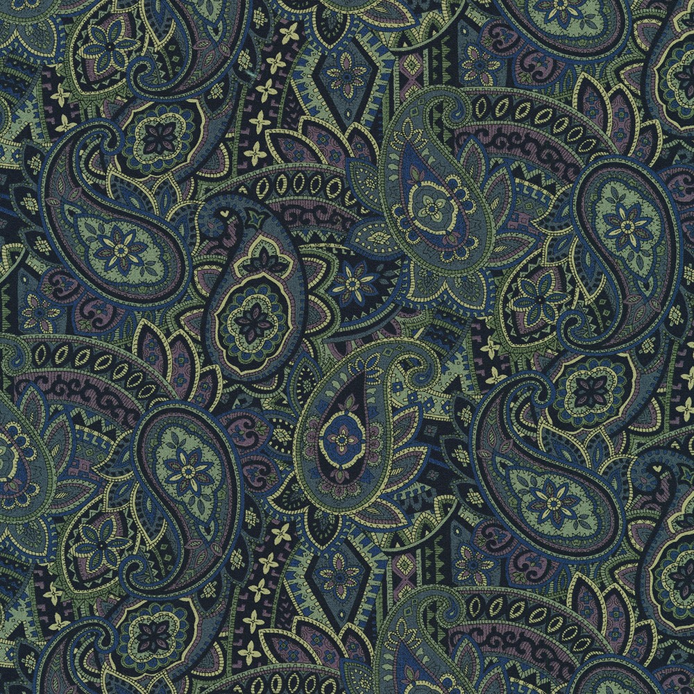 Vintage Petals & Paisleys fabric
