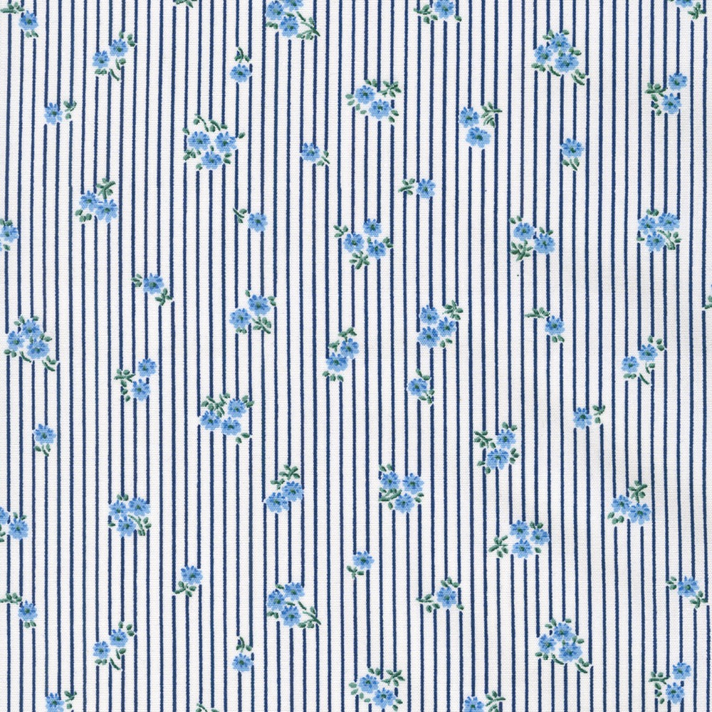 Petite Garden Blues fabric