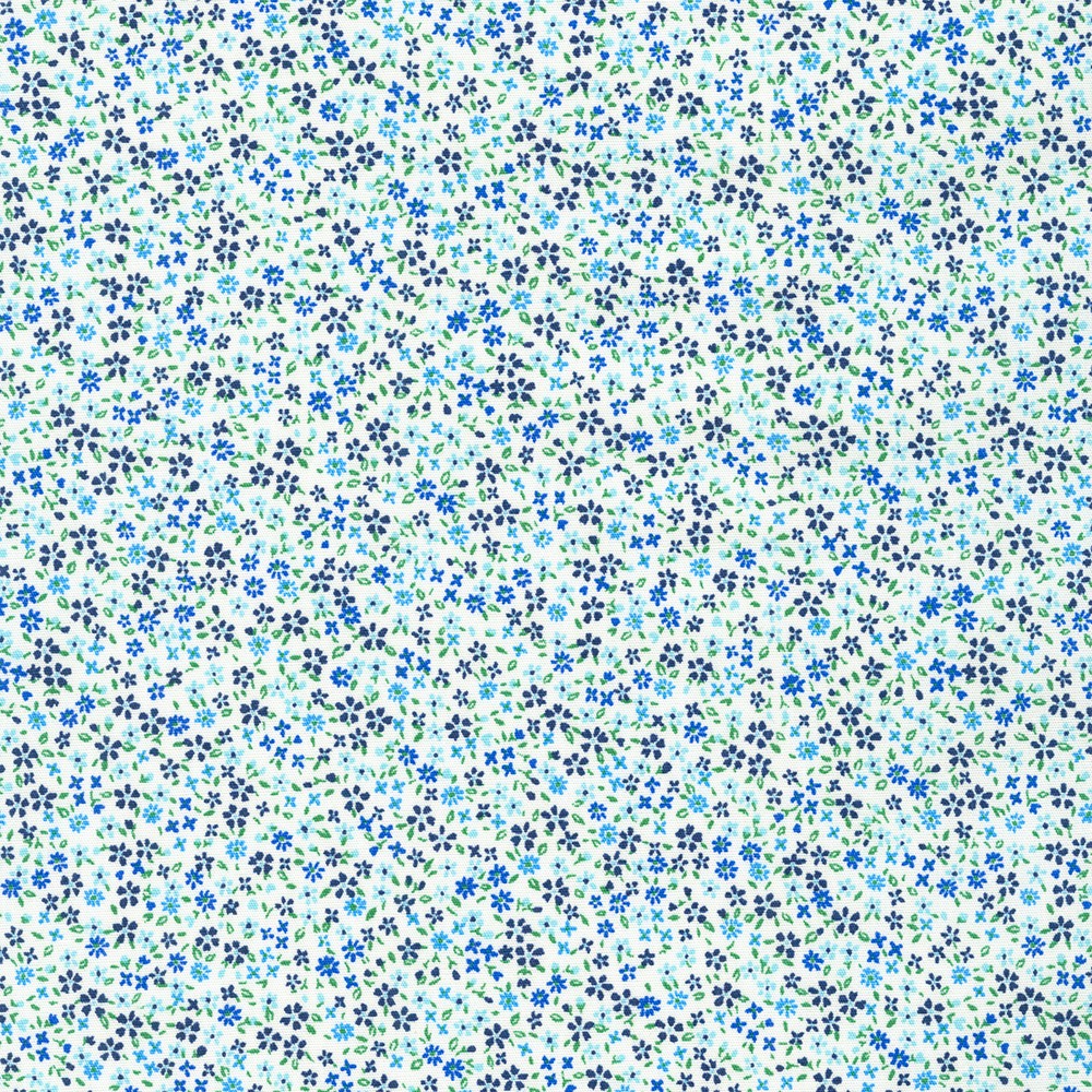 Petite Garden Blues fabric