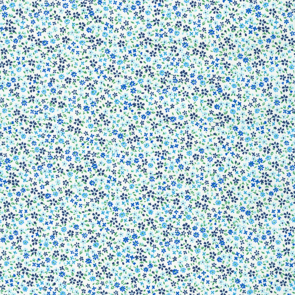 Petite Garden Blues fabric