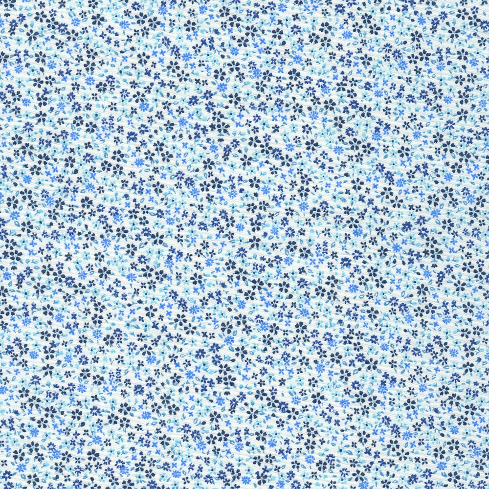 Petite Garden Blues fabric