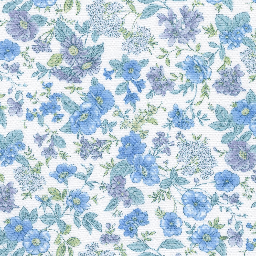 Garden Blues fabric