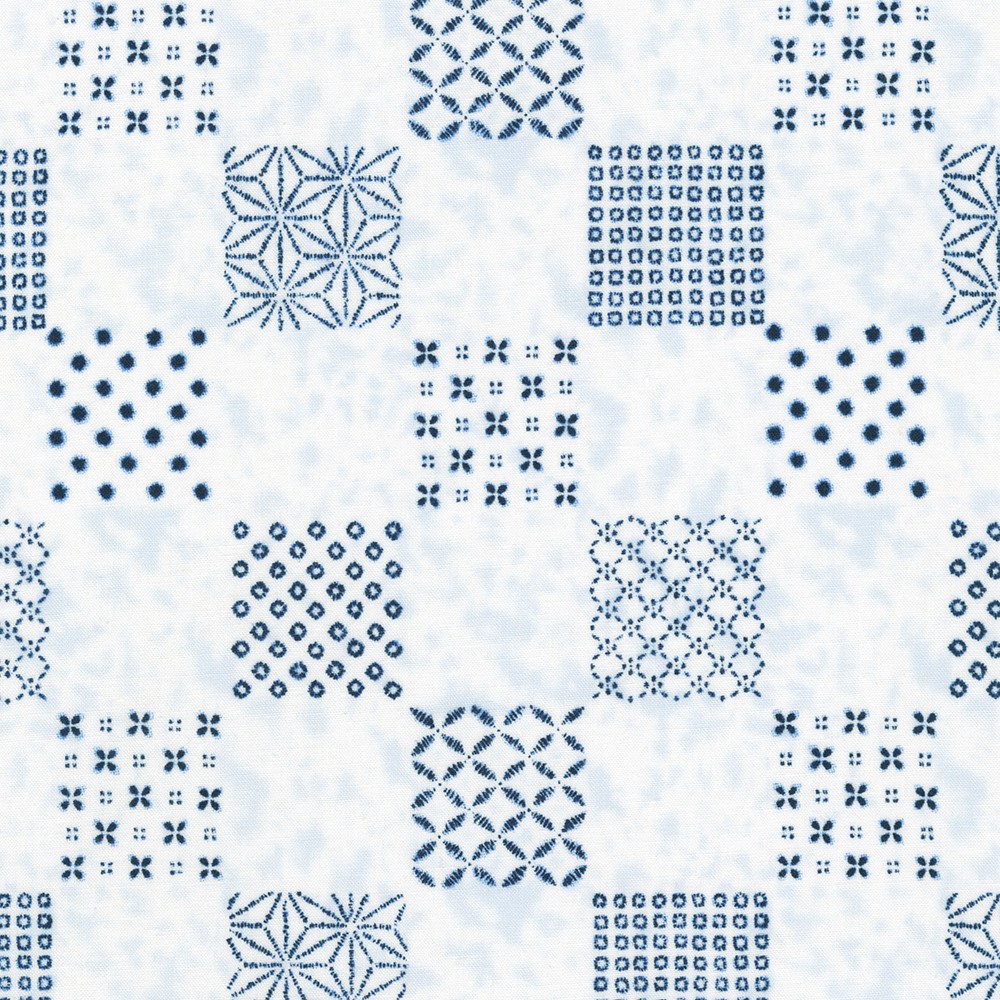 Shibori Blues fabric