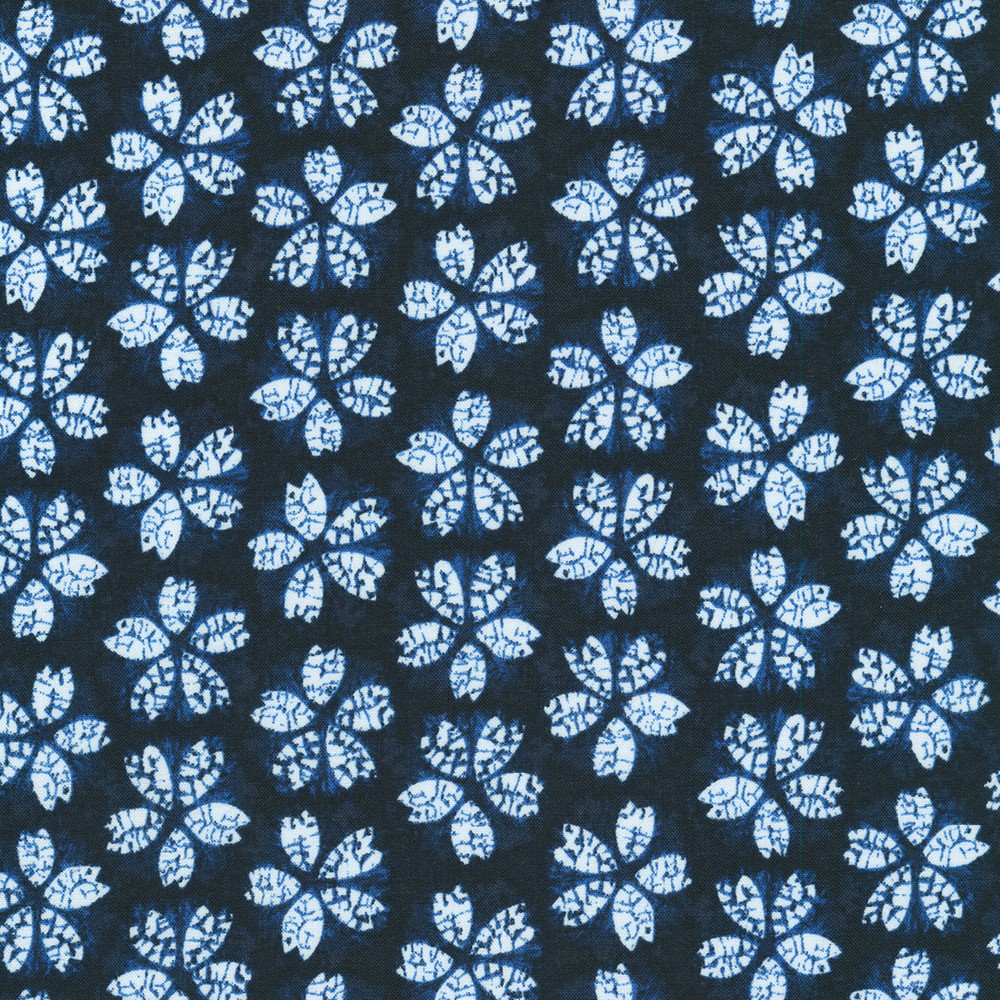 Shibori Blues fabric