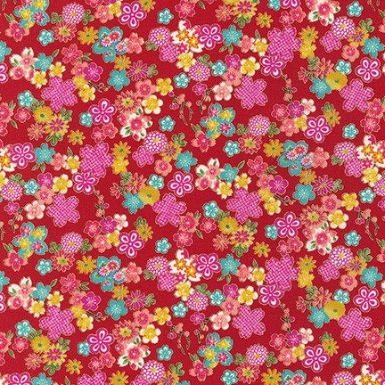 Sakura Brook Metallic fabric