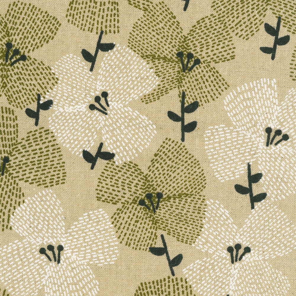 Cotton Flax Prints fabric