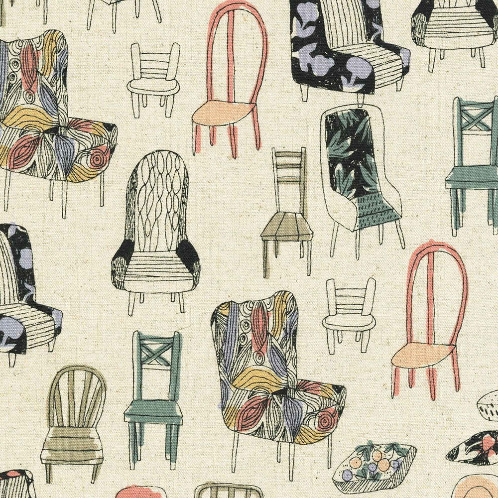 Cotton Flax Prints fabric