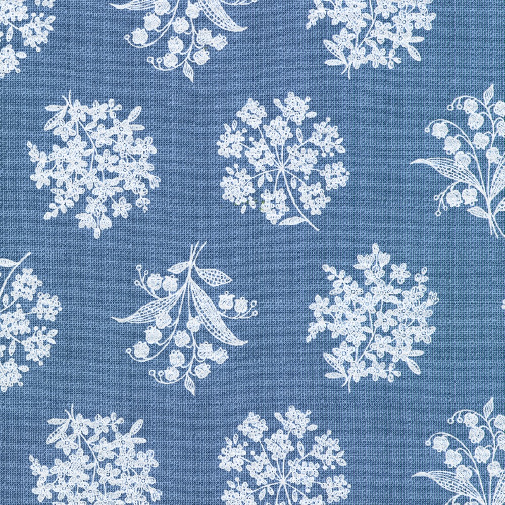 Indigo Garden fabric